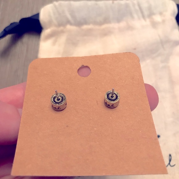 Chloe and Isabel Retro Pave Stud Earrings in Turquoise - Picture 2 of 6